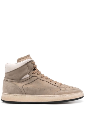 Officine Creative high-top leather sneakers - Neutrals