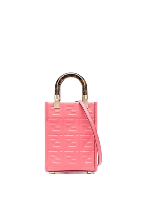 FENDI monogram-debossed tote bag - Pink