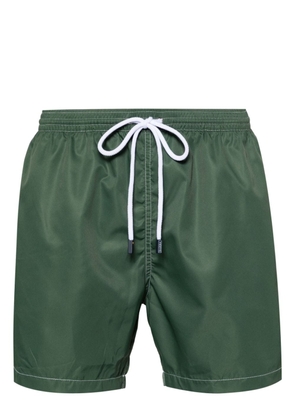 Barba logo-patch swim shorts - Green