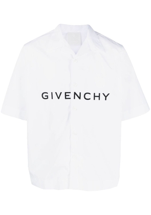 Givenchy logo-print short-sleeve shirt - White
