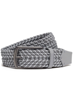 Zegna braided canvas belt - Grey