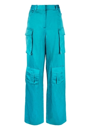 TOM FORD high-waisted cargo pants - Blue