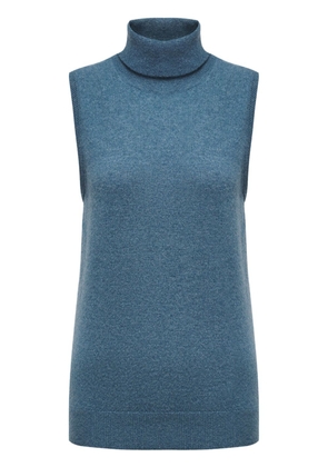 12 STOREEZ high-neck cashmere top - Blue