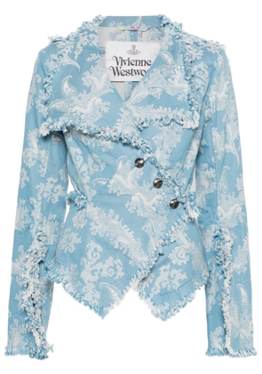 Vivienne Westwood Worth More fringed jacket - Blue