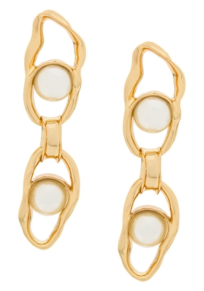 Coup De Coeur Liquid Pearl Chain earrings - Gold