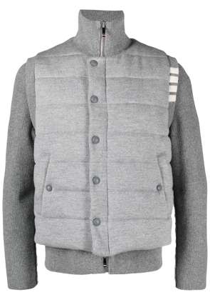 Thom Browne padded press-stud fastening jacket - Grey