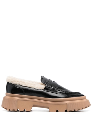 Hogan H629 chunky-soled loafers - Black