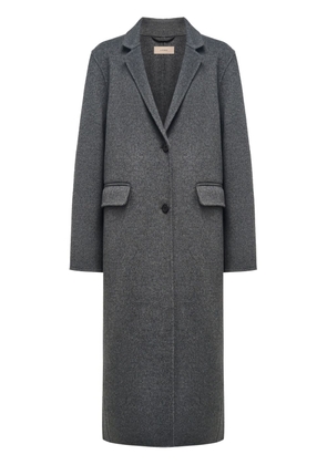 12 STOREEZ single-breasted merino wool coat - Grey