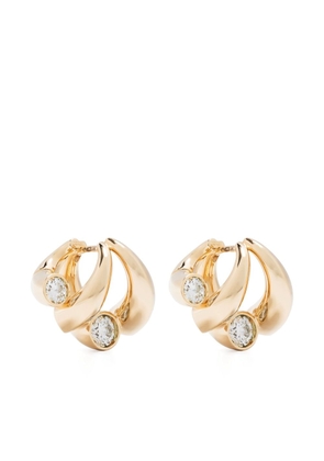 Tabayer 18kt yellow gold Oera diamond hoop earrings