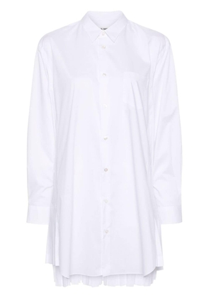 Junya Watanabe plissé poplin shirt - White