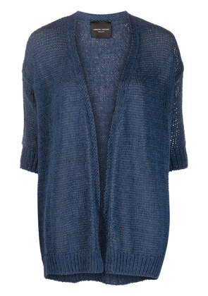 Roberto Collina open-front knit cardigan - Blue