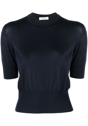 There Was One open-back knitted top - Blue