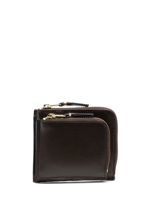 Comme Des Garçons Wallet zipped-pocket leather wallet - Brown