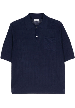 Ballantyne open-knit polo shirt - Blue