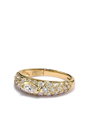 Jacquie Aiche 14kt gold marquise cut diamond ring
