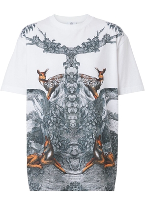 Burberry deer sketch-print T-shirt - White