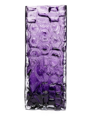 POLSPOTTEN Relief glass vase (53cm x 15cm) - Purple