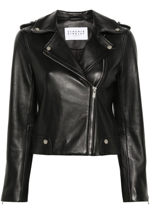 Claudie Pierlot leather biker jacket - Black