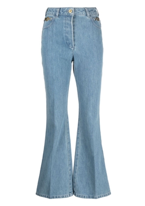 Patou organic-denim flared jeans - Blue