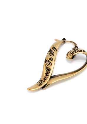 Acne Studios brass heart-shape earrings - Gold