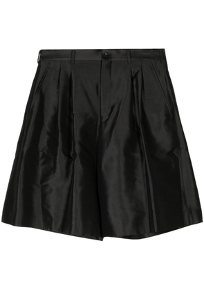 Comme des Garçons Homme Plus wide-leg satin shorts - Black