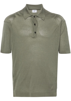 C.P. Company fine-knit short-sleeve polo shirt - Green