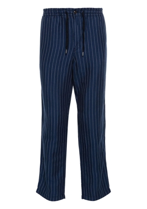 Polo Ralph Lauren pinstriped tapered trousers - Blue