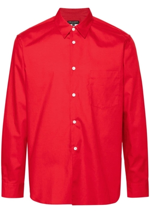 Comme des Garçons Homme Plus poplin cotton shirt - Red