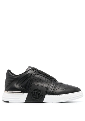 Philipp Plein Nubuck Phantom low-top leather sneakers - Black