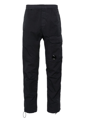 C.P. Company Lens-detailed tapered-leg trousers - Blue