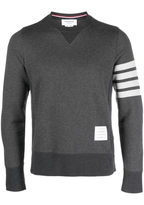 Thom Browne logo-patch cotton sweatshirt - Grey
