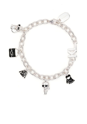 Karl Lagerfeld Ikonik multi charm bracelet - Silver
