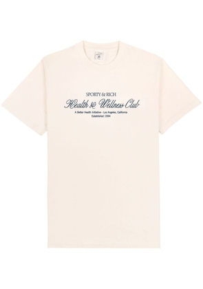 Sporty & Rich H&W Club cotton T-shirt - Neutrals