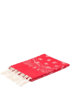 MC2 Saint Barth bandana intarsia-knit beach towel - Red