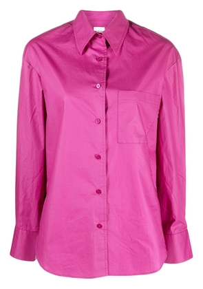 MARANT ÉTOILE patch-pocket cotton shirt - Pink