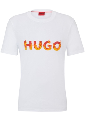 HUGO Danda logo-print T-shirt - White
