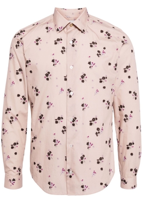 Paul Smith Narcissus-print organic cotton shirt - Pink
