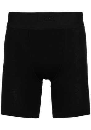 Ludovic de Saint Sernin logo-embroidered cyclist shorts - Black