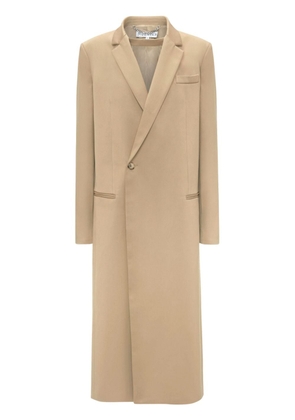 JW Anderson double-breasted cotton coat - Neutrals