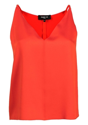 Paule Ka V-neck sleeveless blouse - Orange