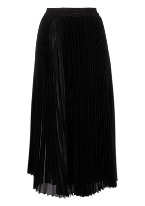 P.A.R.O.S.H. high-waisted pleated midi skirt - Black
