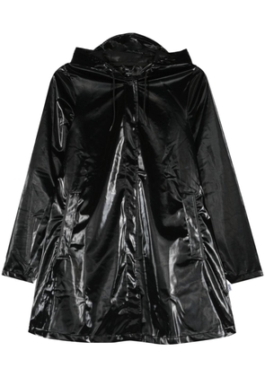 Rains A-line hooded raincoat - Black