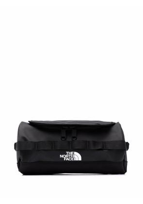 The North Face logo print wash bag - Black