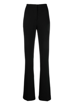 PINKO high-waisted flared crepe trousers - Black