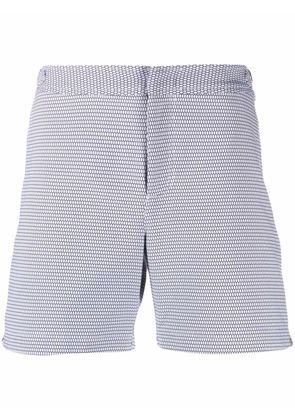 Orlebar Brown jacquard pattern swim shorts - Blue