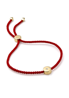 Monica Vinader 18kt gold vermeil Linear Solo Friendship bracelet