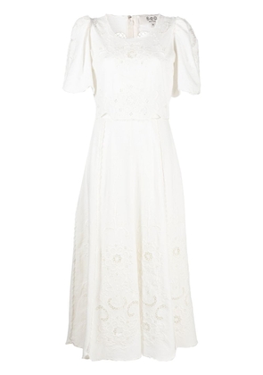 Sea Kiara embroidered midi dress - White