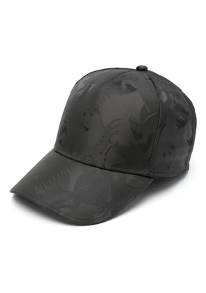 Ferrari abstract pattern-print cap - Black