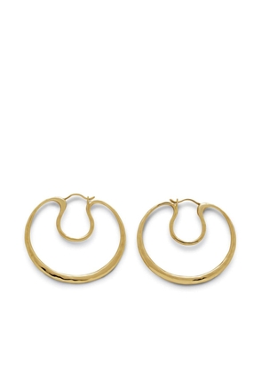 Monica Vinader Flow small hoop earrings - Gold