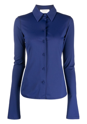 Sportmax long-sleeve button up shirt - Blue